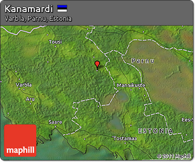 Satellite 3D Map of Kanamardi