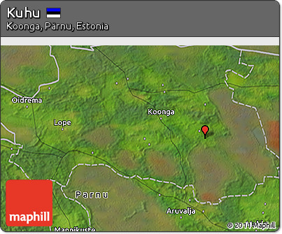 Satellite 3D Map of Kuhu