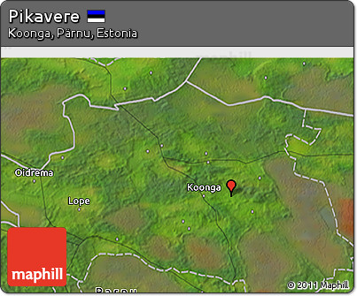 Satellite 3D Map of Pikavere