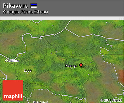 Satellite 3D Map of Pikavere