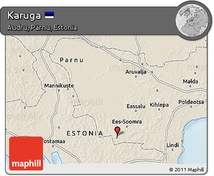 Shaded Relief 3D Map of Karuga
