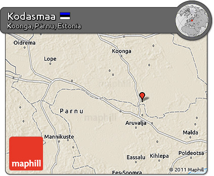 Shaded Relief 3D Map of Kodasmaa