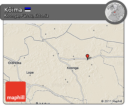 Shaded Relief 3D Map of Kõima