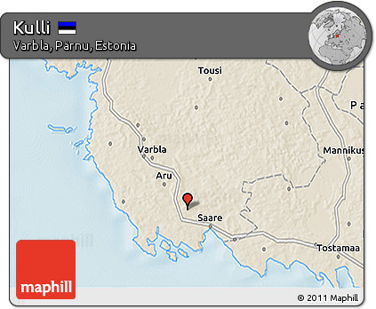 Shaded Relief 3D Map of Kulli