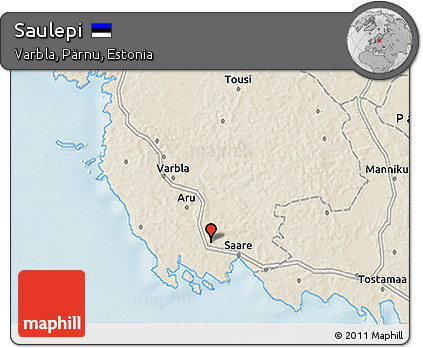 Shaded Relief 3D Map of Saulepi