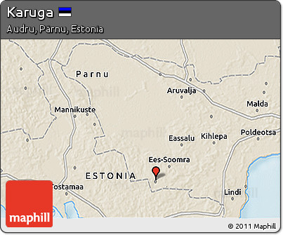 Shaded Relief 3D Map of Karuga