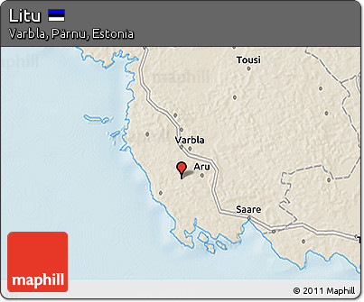 Shaded Relief 3D Map of Litu