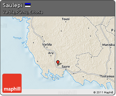 Shaded Relief 3D Map of Saulepi