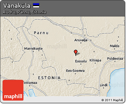 Shaded Relief 3D Map of Vanaküla