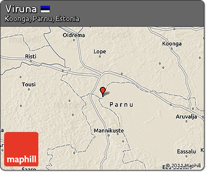 Shaded Relief 3D Map of Viruna