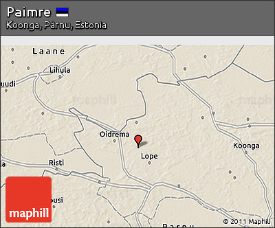 Shaded Relief 3D Map of Paimre
