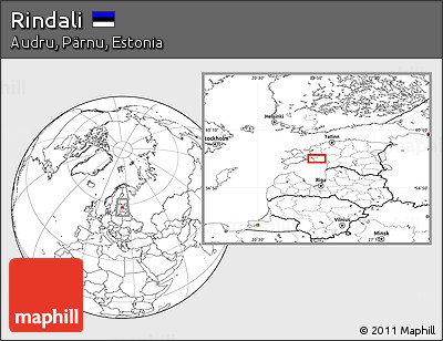 Blank Location Map of Rindali
