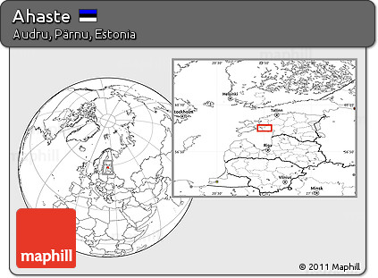 Blank Location Map of Ahaste