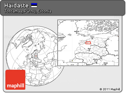 Blank Location Map of Häidaste