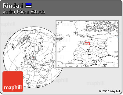 Blank Location Map of Rindali