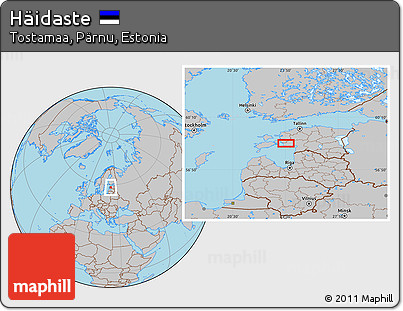 Gray Location Map of Häidaste