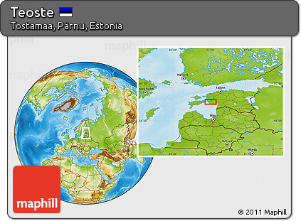 Physical Location Map of Teoste
