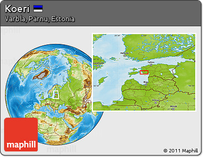 Physical Location Map of Koeri