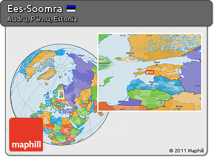 Political Location Map of Ees-Soomra