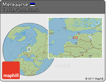 Savanna Style Location Map of Mereäärse
