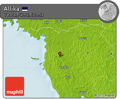 Physical Map of Allika
