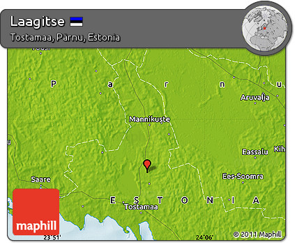 Physical Map of Laagitse
