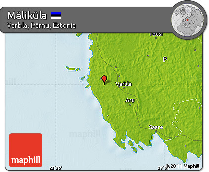 Physical Map of Mäliküla