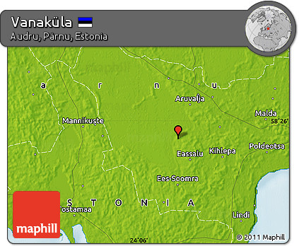 Physical Map of Vanaküla