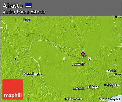 Physical Map of Ahaste