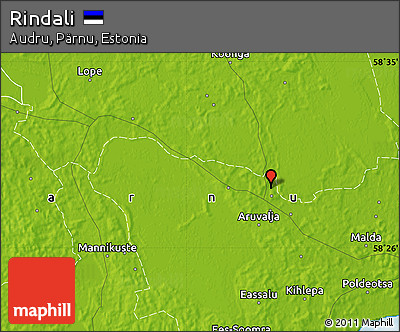 Physical Map of Rindali
