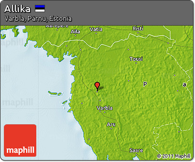 Physical Map of Allika