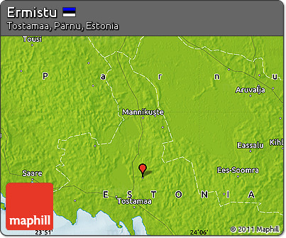 Physical Map of Ermistu