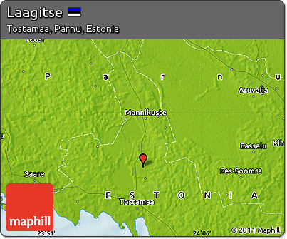 Physical Map of Laagitse