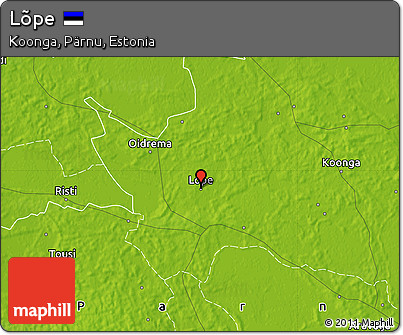 Physical Map of Lõpe