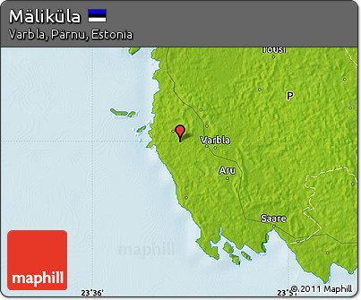 Physical Map of Mäliküla