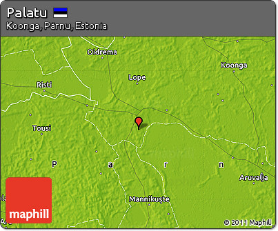 Physical Map of Palatu