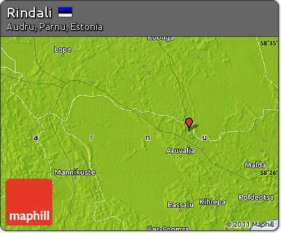 Physical Map of Rindali