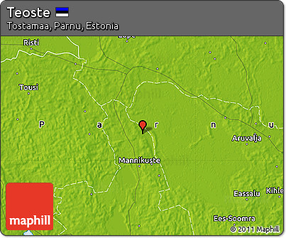 Physical Map of Teoste