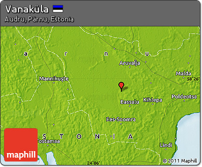Physical Map of Vanaküla