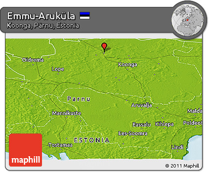 Physical Panoramic Map of Emmu-Aruküla