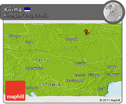 Physical Panoramic Map of Kõima