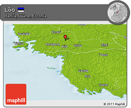 Physical Panoramic Map of Lõo