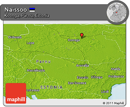 Physical Panoramic Map of Naissoo