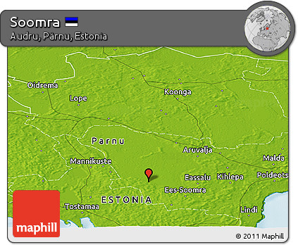 Physical Panoramic Map of Soomra