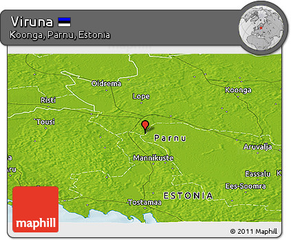 Physical Panoramic Map of Viruna
