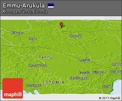 Physical Panoramic Map of Emmu-Aruküla