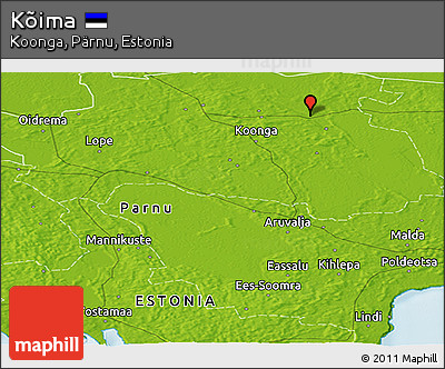 Physical Panoramic Map of Kõima