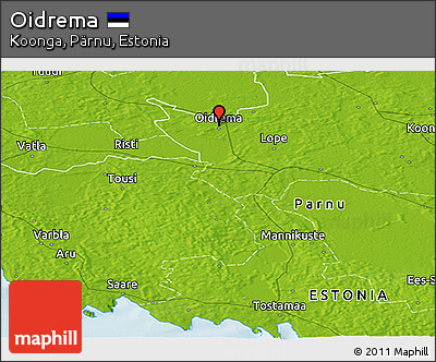 Physical Panoramic Map of Oidrema
