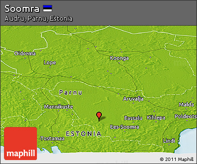 Physical Panoramic Map of Soomra