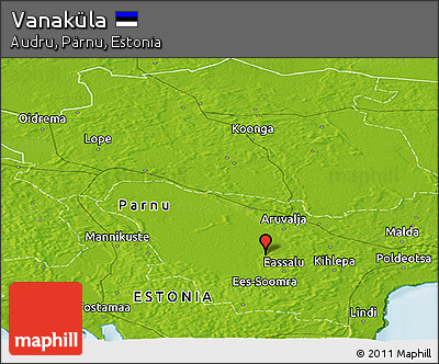 Physical Panoramic Map of Vanaküla